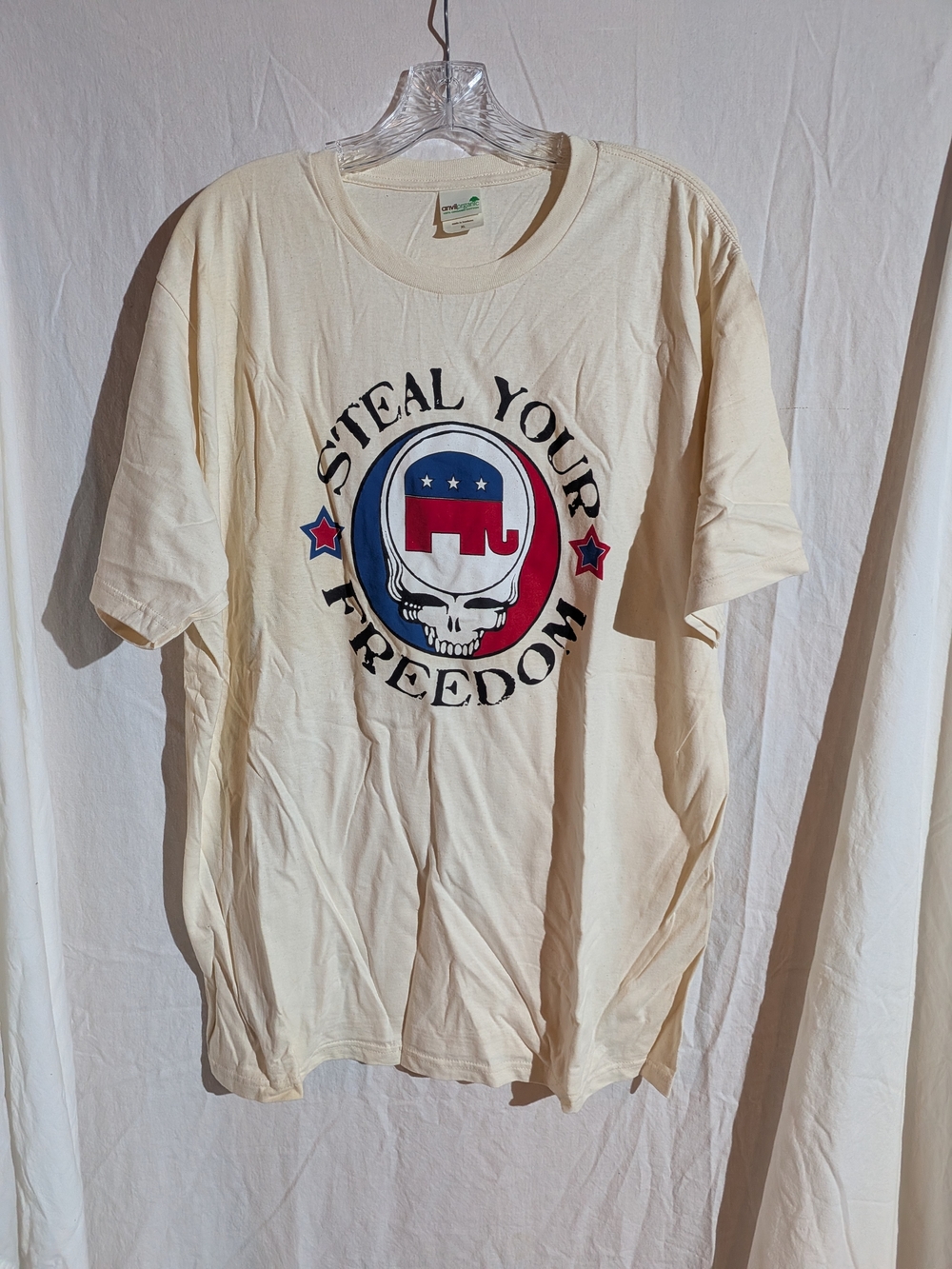 "Steal Your Freedom" Democratic Party Skull Short Sleeve T-shirt Size XL